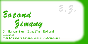 botond zimany business card